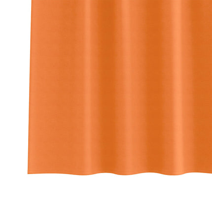 Mörkläggningsgardiner med Ringar 2 pcs Klart Orange