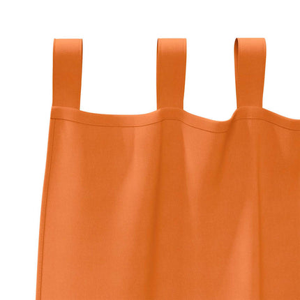 Mörkläggningsgardiner med Ringar 2 pcs Klart Orange