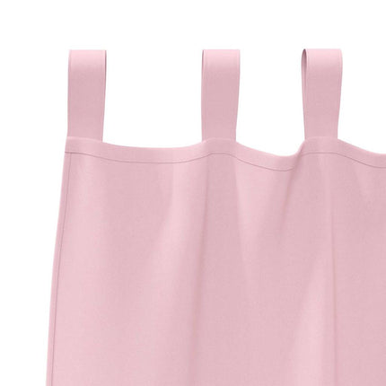 Mörkläggningsgardiner med Ringar 2 pcs Babyrosa 175 x 140 cm