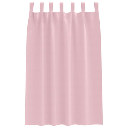 Mörkläggningsgardiner med Ringar 2 st Babyrosa 175 x 140 cm