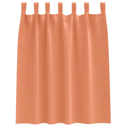 Mörkläggningsgardiner med Ringar 2 pcs Terracotta 140 x 140 cm