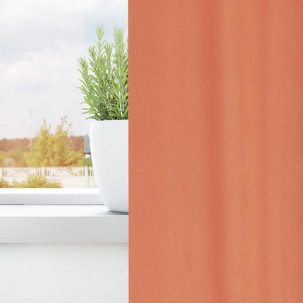 Mörkläggningsgardiner med Ringar 2 pcs Terracotta 245 x 140 cm