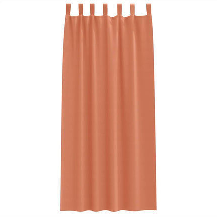 Mörkläggningsgardiner med Ringar 2 st Terracotta 245 x 140 cm
