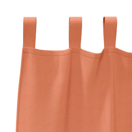 Mörkläggningsgardiner med Ringar 2 pcs Terracotta 260 x 140 cm