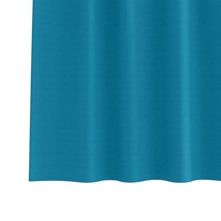 Mörkläggningsgardiner med Ringar 2 pcs Turkos 245 x 140 cm