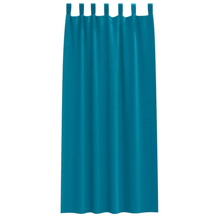 Mörkläggningsgardiner med Ringar 2 pcs Turkos 260 x 140 cm