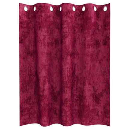 Sammetsgardiner med gardiner 2 pcs Vinröd 140 x 140 cm Sammet