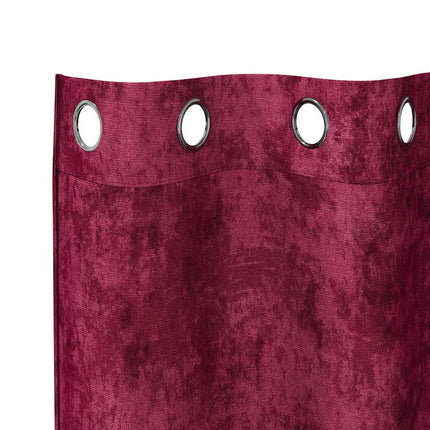 Sammetsgardiner med gardiner 2 pcs Vinröd 175 x 140 cm Sammet