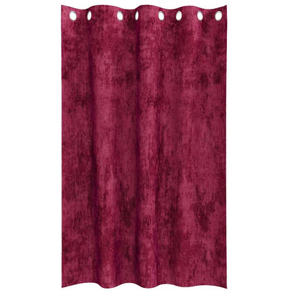 Sammetsgardiner med gardiner 2 pcs Vinröd 175 x 140 cm Sammet