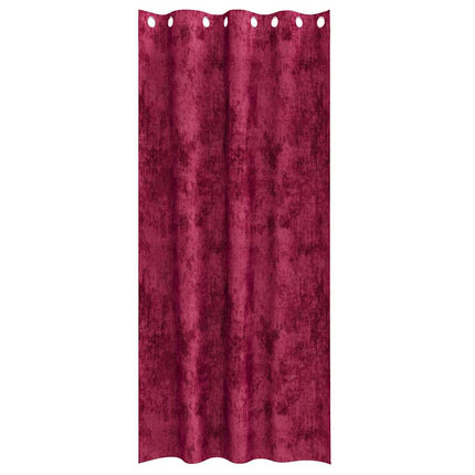 Sammetsgardiner med gardiner 2 pcs Vinröd 225 x 140 cm Sammet