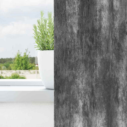Sammetsgardiner med gardiner 2 pcs Grå 140 x 140 cm Sammet