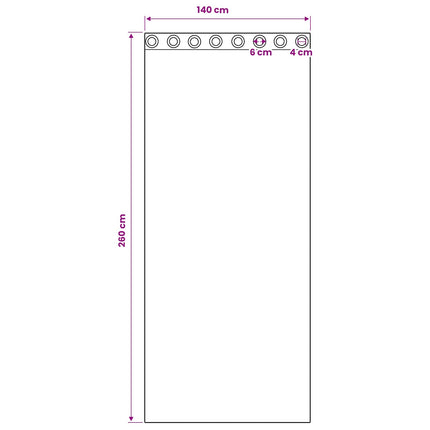 Sammetsgardiner 2 st Kräm 260 x 140 cm Sammet