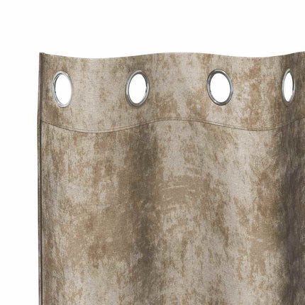 Sammetsgardiner 2 pcs champagne 245 x 140 cm Sammet