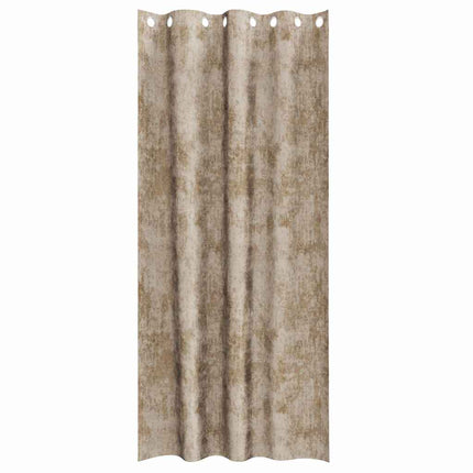 Sammetsgardiner 2 pcs champagne 245 x 140 cm Sammet