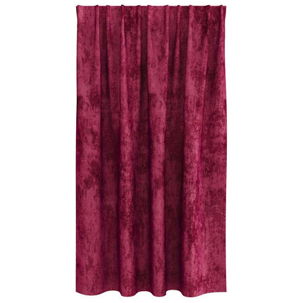 Sammetsgardiner med gardiner 2 pcs Vinröd 140 x 140 cm Sammet