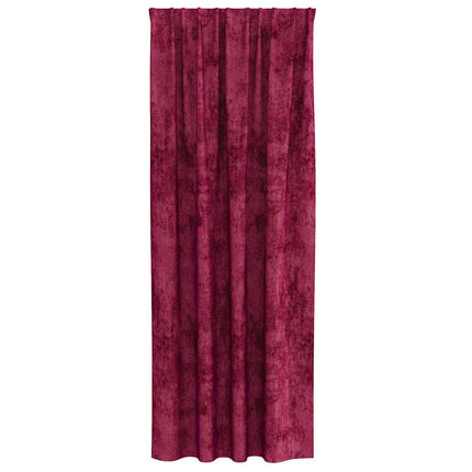 Sammetsgardiner med gardiner 2 pcs Vinröd 225 x 140 cm Sammet