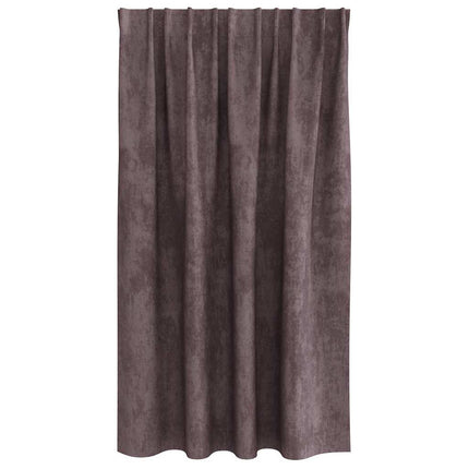 Sammetsgardiner med gardiner 2 pcs Brun 140 x 140 cm Sammet