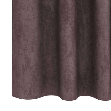 Sammetsgardiner med gardiner 2 pcs Brun 260 x 140 cm Sammet