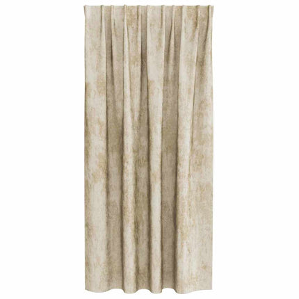 Sammetsgardiner 2 st Kräm 175 x 140 cm Sammet