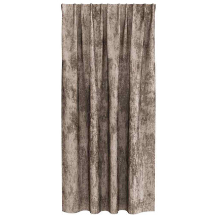 Sammetsgardiner 2 st Cappuccino 175 x 140 cm Sammet