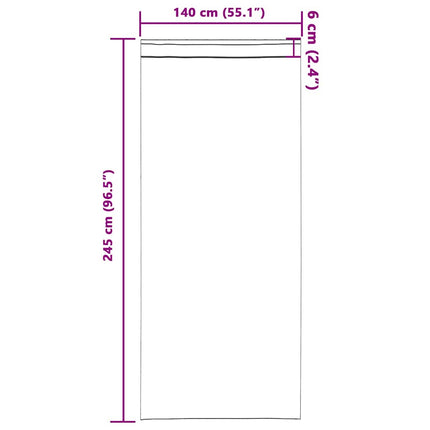 Sammetsgardiner 2 pcs Cappuccino 245 x 140 cm Sammet