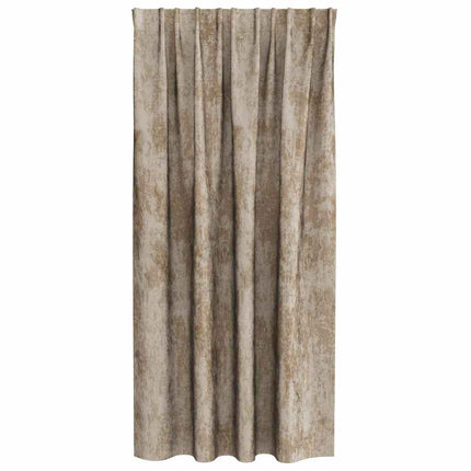 Sammetsgardiner 2 pcs champagne 175 x 140 cm Sammet