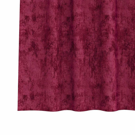 Sammetsgardiner med gardiner 2 pcs Vinröd 260 x 140 cm Sammet