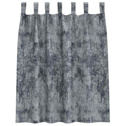 Sammetsgardiner 2 pcs Silvergrå 140 x 140 cm Sammet