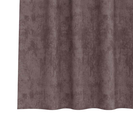 Sammetsgardiner med gardiner 2 pcs Brun 140 x 140 cm Sammet
