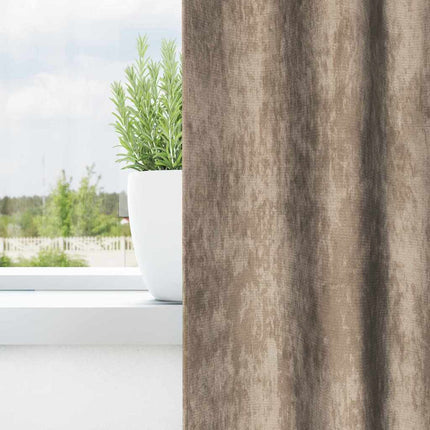 Sammetsgardiner 2 pcs champagne 140 x 140 cm Sammet