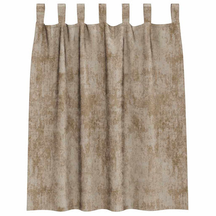 Sammetsgardiner 2 pcs champagne 140 x 140 cm Sammet