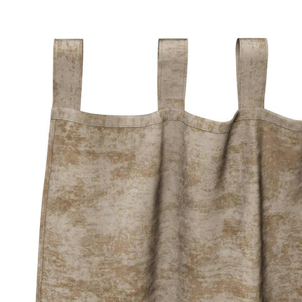 Sammetsgardiner 2 pcs champagne 260 x 140 cm Sammet