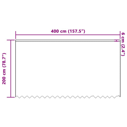Spetsgardin med gardiner Blommor Vit 200 x 400 cm Polyester