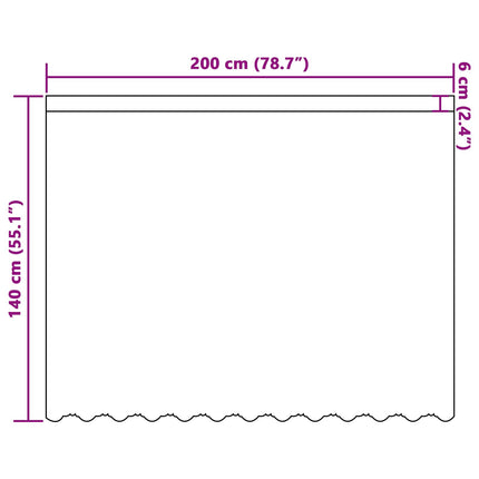 Spetsgardin med gardiner Blommor Vit 140 x 200 cm Polyester