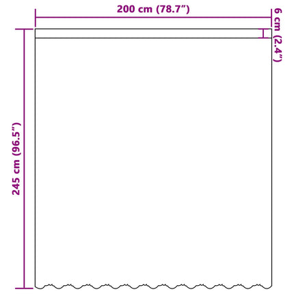 Spetsgardin med gardiner Blommor Vit 245 x 200 cm Polyester
