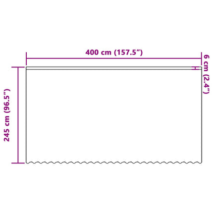 Spetsgardin med gardiner Blommor Vit 245 x 400 cm Polyester