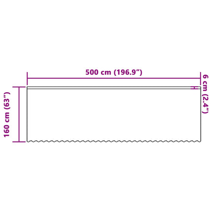 Spetsgardin med gardiner Blommor Vit 160 x 500 cm Polyester