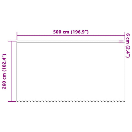 Spetsgardin med gardiner Blommor Vit 260 x 500 cm Polyester