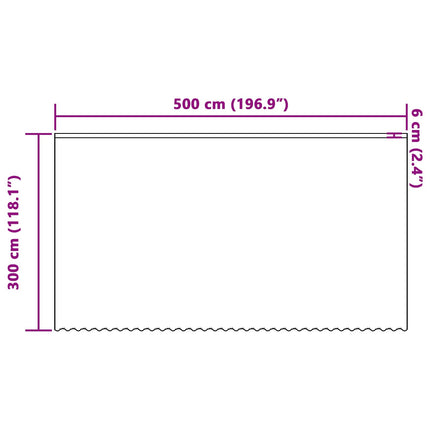 Spetsgardin med gardiner Blommor Vit 300 x 500 cm Polyester