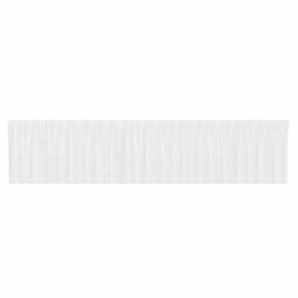 Spetsgardin med gardiner Blommor Vit 80 x 750 cm Polyester