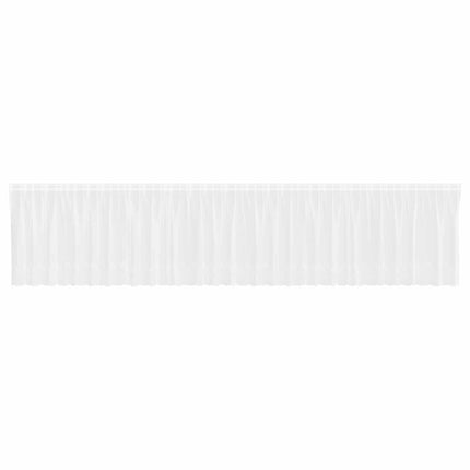 Spetsgardin med gardiner Blommor Vit 160 x 750 cm Polyester