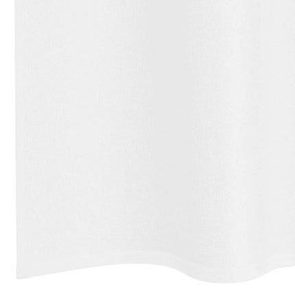 Voile Gardin med gardiner 2 pcs Vit 175 x 140 cm Polyester