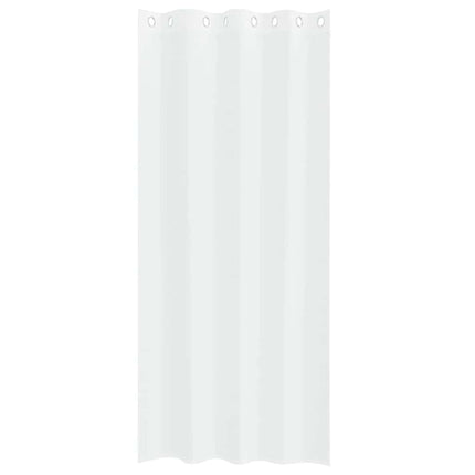 Voile Gardin med gardiner 2 pcs Vit 260 x 140 cm Polyester