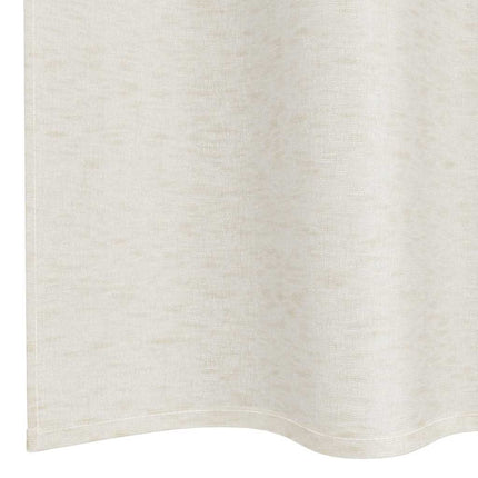 Voile Gardin med gardiner 2 pcs Kräm 245 x 140 cm Polyester