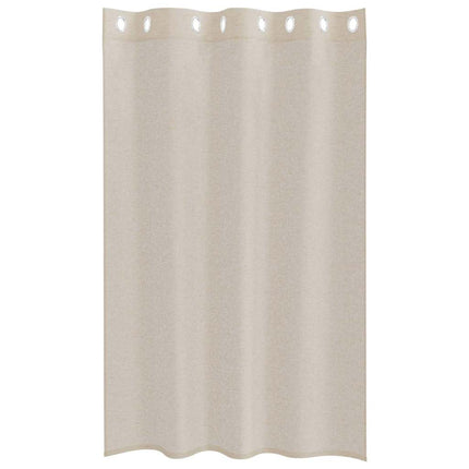 Voile Gardin med gardiner 2 pcs Sand 175 x 140 cm Polyester
