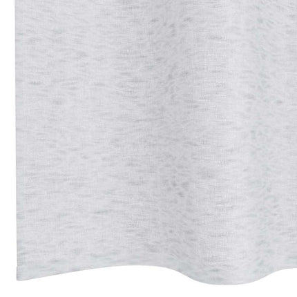 Voile Gardin med gardiner 2 pcs Ljusgrå 260 x 140 cm Polyester