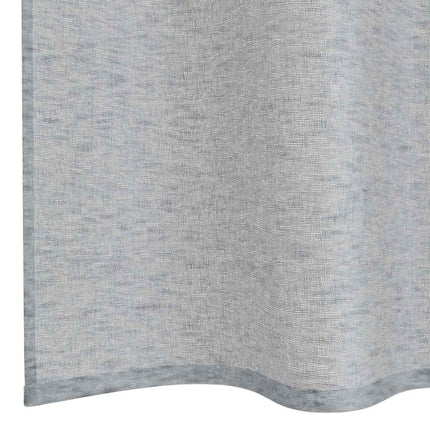 Voile Gardin med gardiner 2 pcs Mörkgrå 260 x 140 cm Polyester