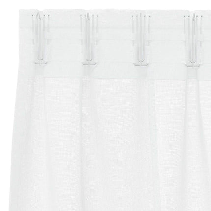 Voile Gardin 2 st Vit 260 x 140 cm Polyester