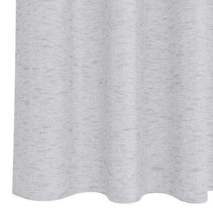Voile Gardin med gardiner 2 pcs Ljusgrå 140 x 140 cm Polyester