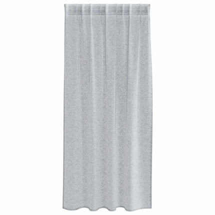 Voile Gardin med gardiner 2 pcs Mörkgrå 175 x 140 cm Polyester